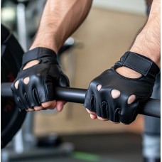 Weightlifting Gloves All Real Leather Padded
