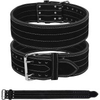Powerlifting Belts Leather Double Prong 4" Wide 10mm Thick